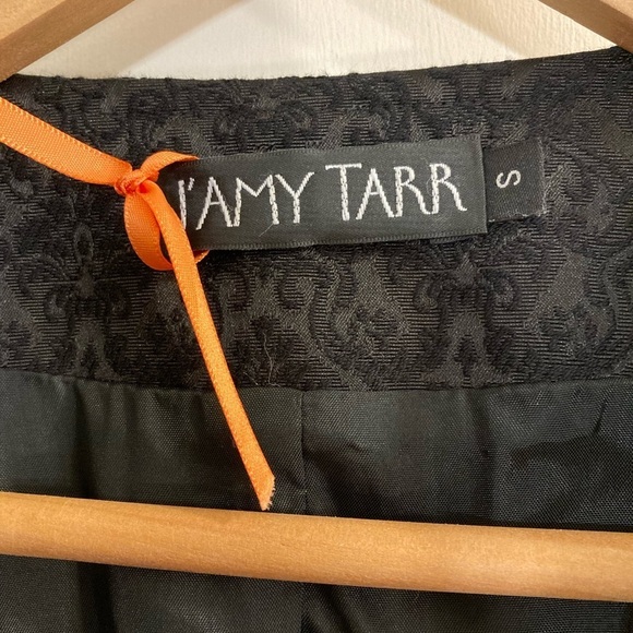 J’Amy Tarr black brocade moto jacket - Picture 6 of 6